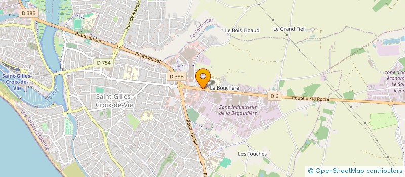 localisation de l'entreprise RAPHAMAX à SAINT-GILLES-CROIX-DE-VIE