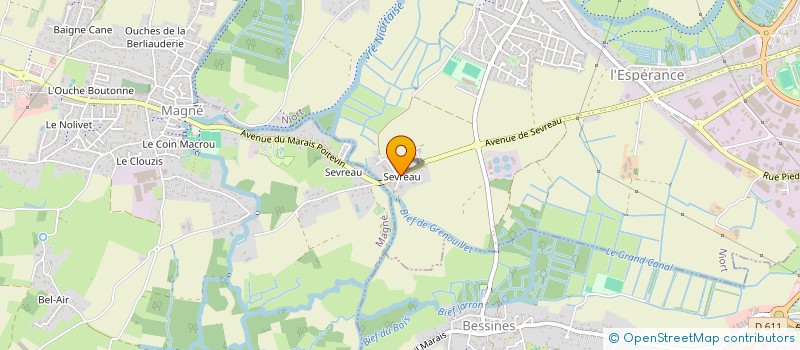 localisation de l'entreprise RAPHIA, JONC & CIE à NIORT