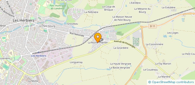 localisation de l'entreprise RAPHINO IMMO à LES HERBIERS