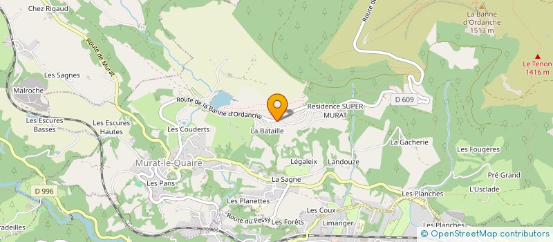 localisation de l'entreprise RAPHLOU  MURAT-LE-QUAIRE