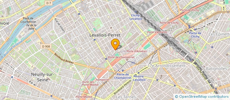 localisation de l'entreprise RAPHTOU à LEVALLOIS-PERRET