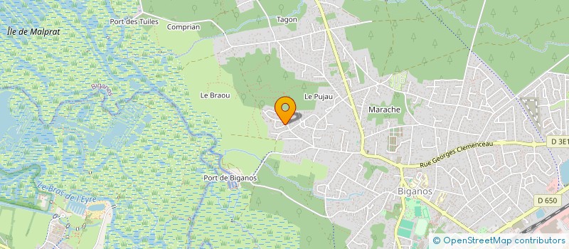 localisation de l'entreprise RAPHY  BIGANOS