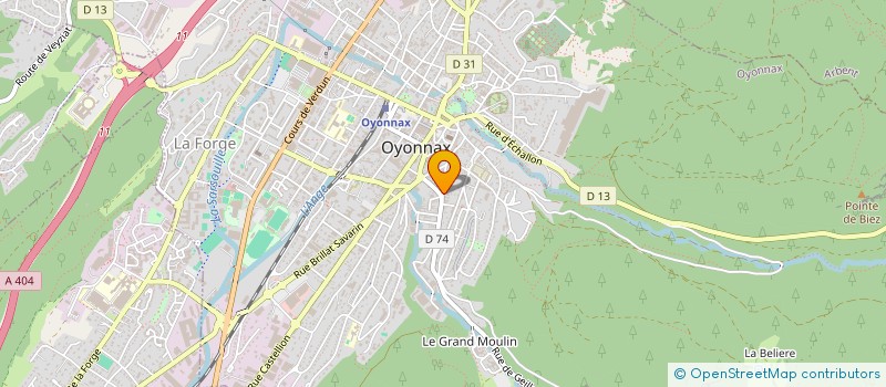 localisation de l'entreprise RAPID à OYONNAX