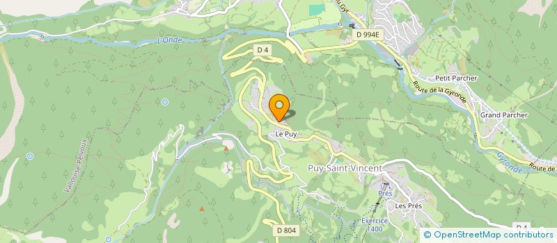 localisation de l'entreprise RAPID'ALP  PUY SAINT VINCENT