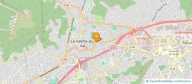 localisation de l'entreprise RAPID'APERO TOULON à LA VALETTE-DU-VAR