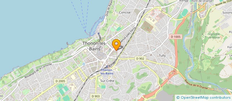 localisation de l'entreprise RAPID'AUTO SERVICE à THONON-LES-BAINS