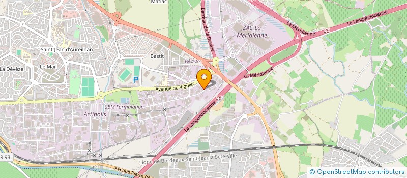 localisation de l'entreprise RAPID'BURO à VILLENEUVE-LES-BEZIERS