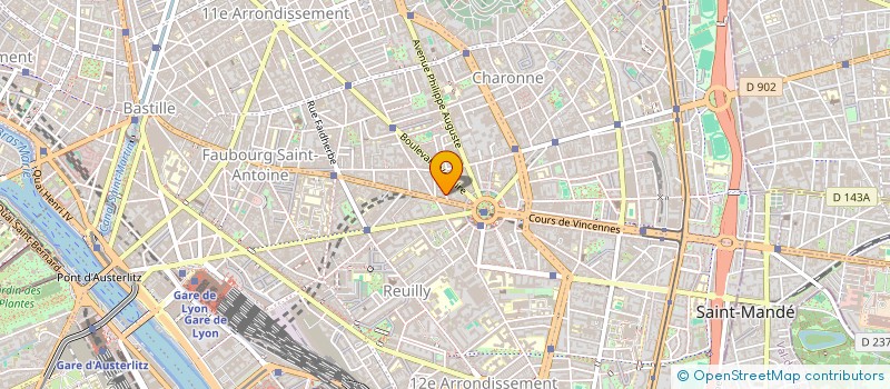 localisation de l'entreprise RAPID' CARDS à PARIS