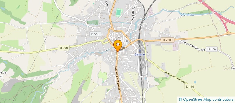 localisation de l'entreprise RAPID'COLIS à GANNAT