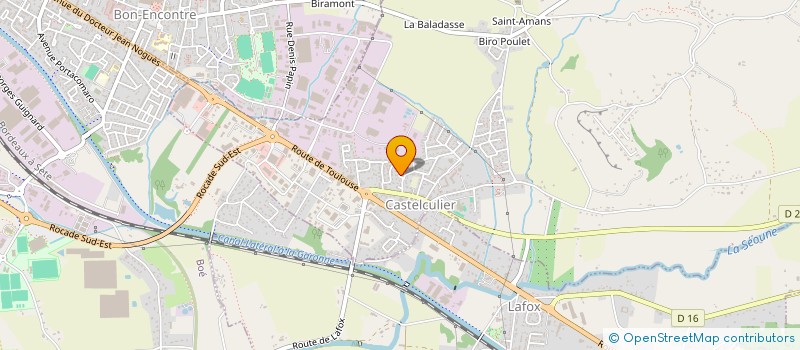 localisation de l'entreprise RAPID'COURSES à CASTELCULIER