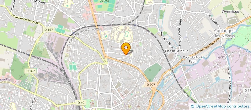 localisation de l'entreprise RAPID' DISTRIBUTION NEVERS à NEVERS