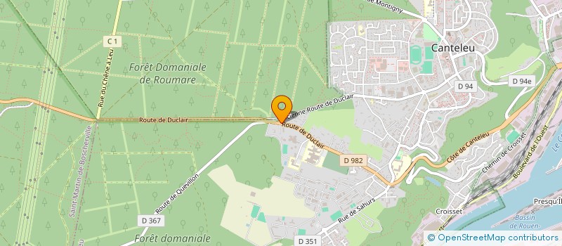 localisation de l'entreprise RAPID'EAU-CHAUFFAGE  CANTELEU