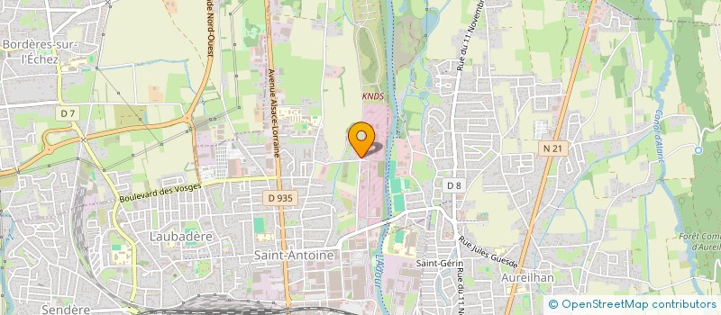 localisation de l'entreprise RAPID'ELEC 65  TARBES