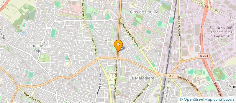 localisation de l'entreprise RAPID EXPRESS DIJON à DIJON
