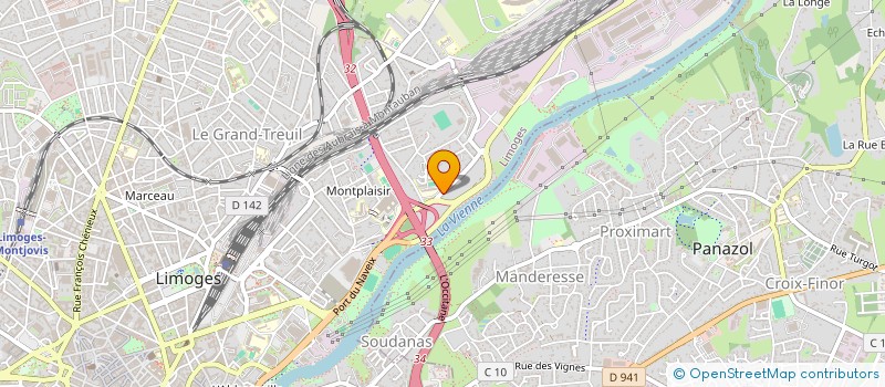 localisation de l'entreprise RAPID FER à LIMOGES