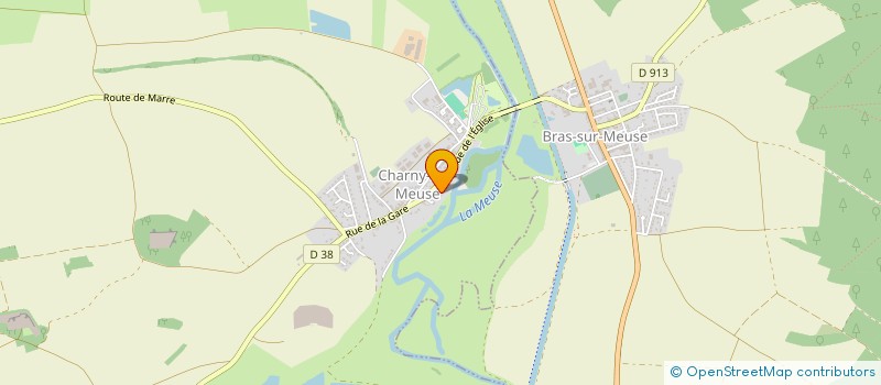 localisation de l'entreprise RAPID'GAZ  BRAS-SUR-MEUSE