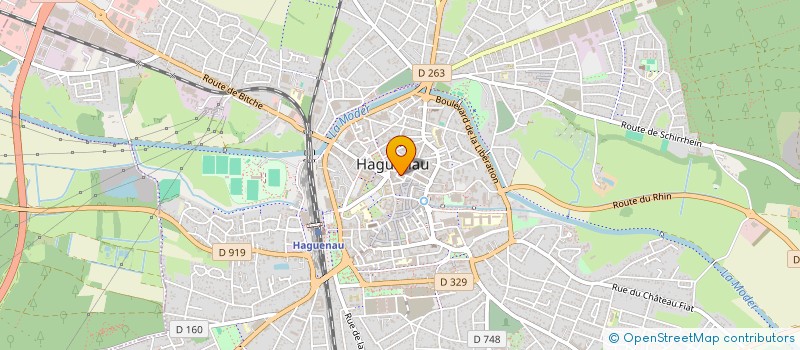 localisation de l'entreprise RAPID'IMPRIM à HAGUENAU