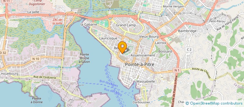 localisation de l'entreprise RAPID'IMPRIM à POINTE-A-PITRE