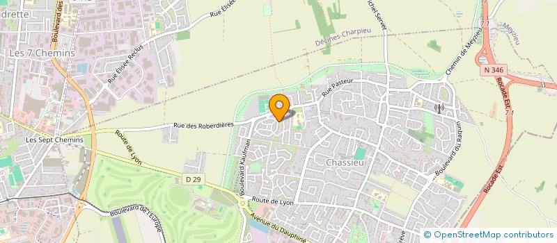 localisation de l'entreprise RAPID INTER  CHASSIEU