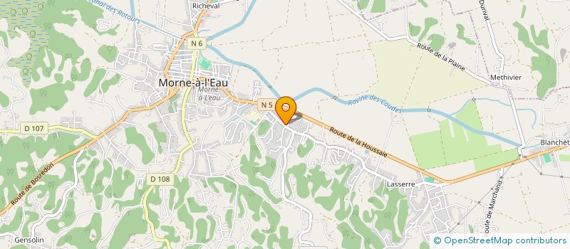 localisation de l'entreprise RAPID'LAVERIE à MORNE A L'EAU