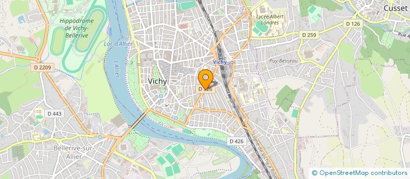 localisation de l'entreprise RAPID O COURSES à VICHY