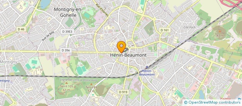 localisation de l'entreprise RAPID'O PATES à HENIN-BEAUMONT