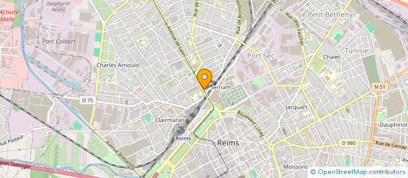 localisation de l'entreprise RAPID PARE-BRISE  REIMS