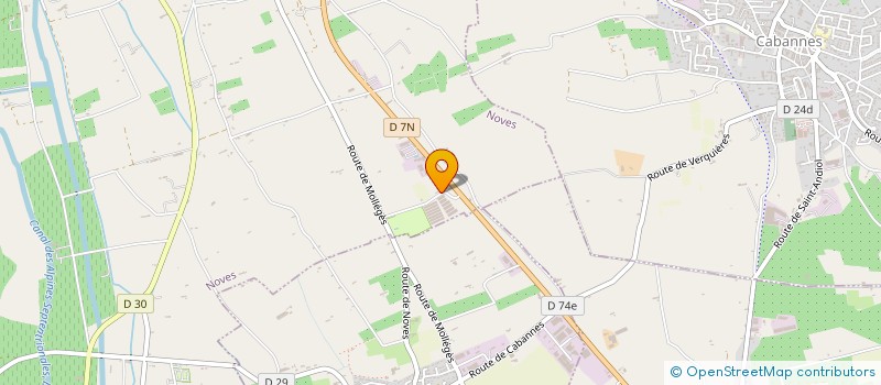 localisation de l'entreprise RAPID'PNEU  NOVES