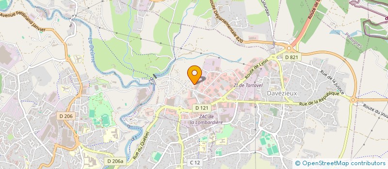 localisation de l'entreprise RAPID'PNEUS SERVICES à DAVEZIEUX