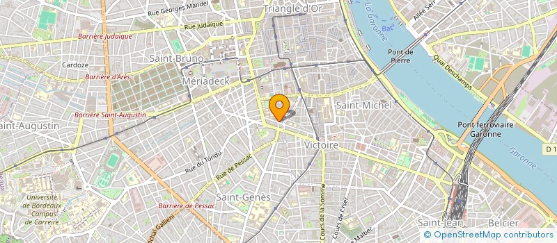 localisation de l'entreprise RAPID'PRESSING à BORDEAUX