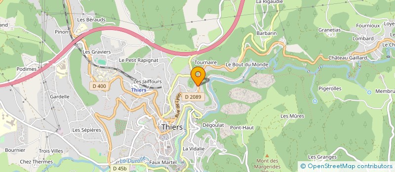 localisation de l'entreprise RAPID RENOV  THIERS