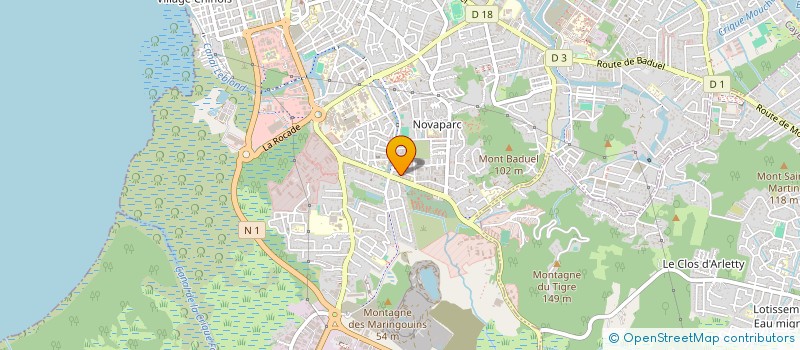 localisation de l'entreprise RAPID' RENOV à CAYENNE