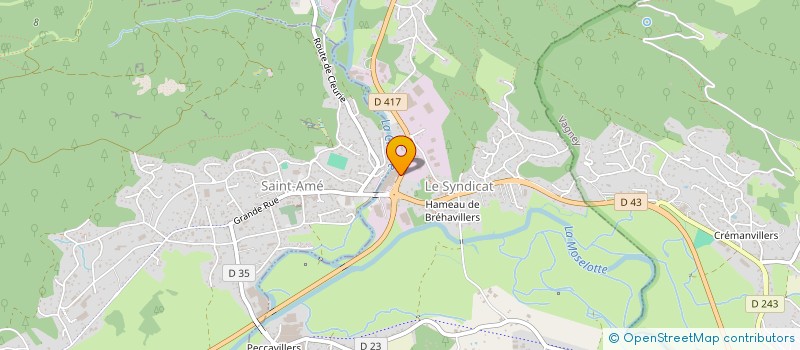 localisation de l'entreprise RAPID SAS  LE SYNDICAT