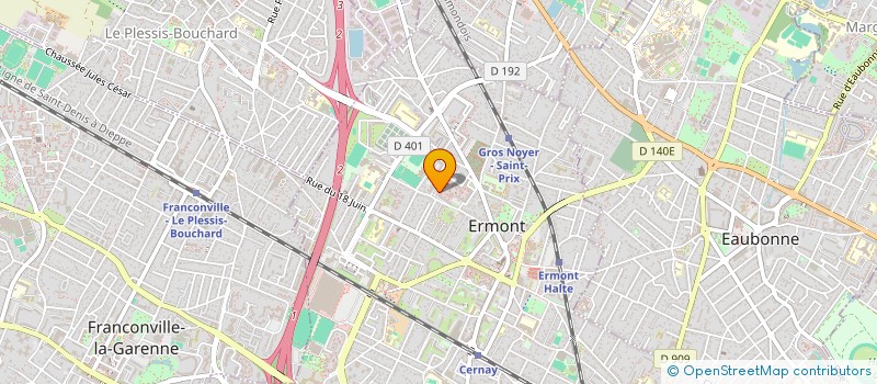 localisation de l'entreprise RAPID' SECURITE PRIVEE  ERMONT