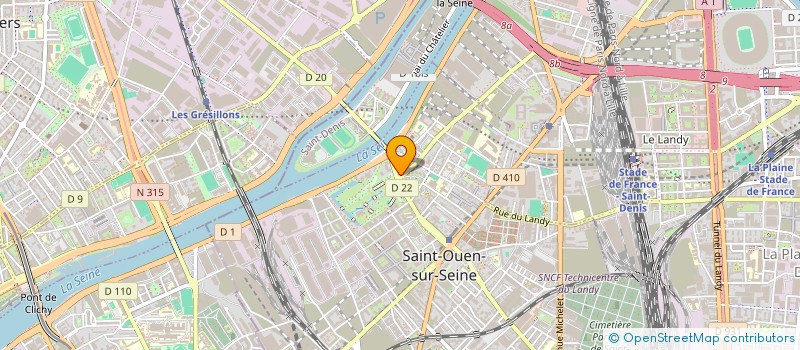 localisation de l'entreprise RAPIDAM à SAINT-OUEN-SUR-SEINE