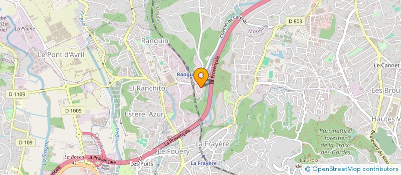 localisation de l'entreprise RAPIDE AZUR SERVICE à LE CANNET