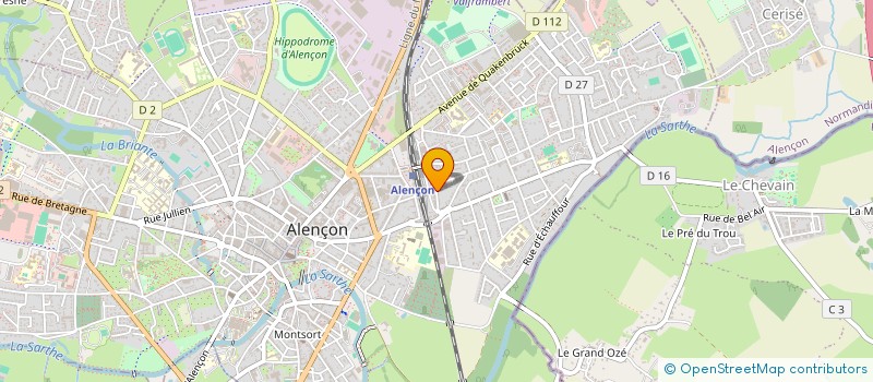 localisation de l'entreprise RAPIDE COLIS FERTOIS à ALENCON
