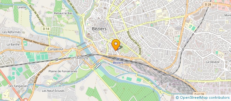 localisation de l'entreprise RAPIDE COURSE à BEZIERS