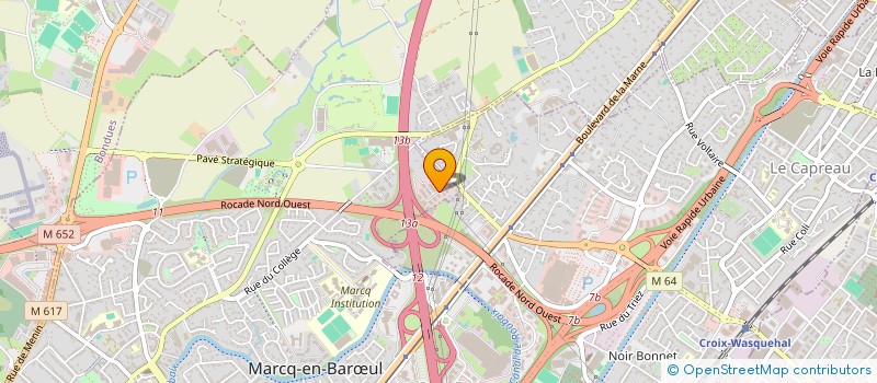 localisation de l'entreprise RAPIDE COUVERTURE à MARCQ-EN-BARŒUL