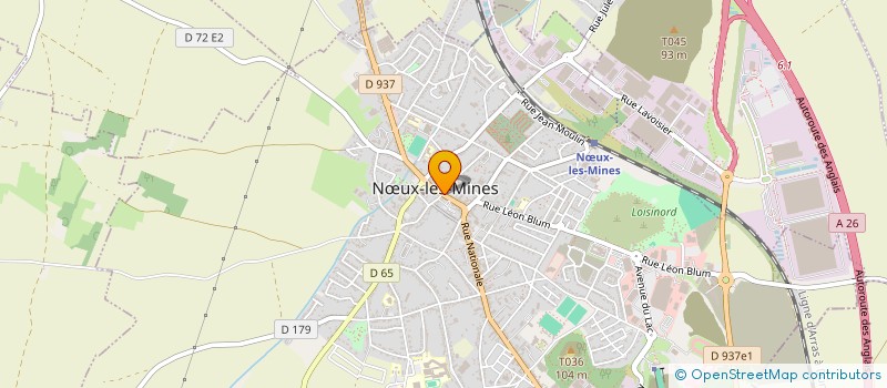 localisation de l'entreprise RAPIDE FOOD à NŒUX-LES-MINES