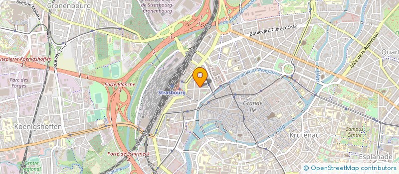 localisation de l'entreprise RAPIDE NORD SUD à STRASBOURG