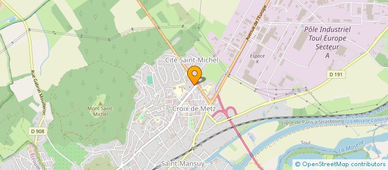 localisation de l'entreprise RAPIDEX54  TOUL