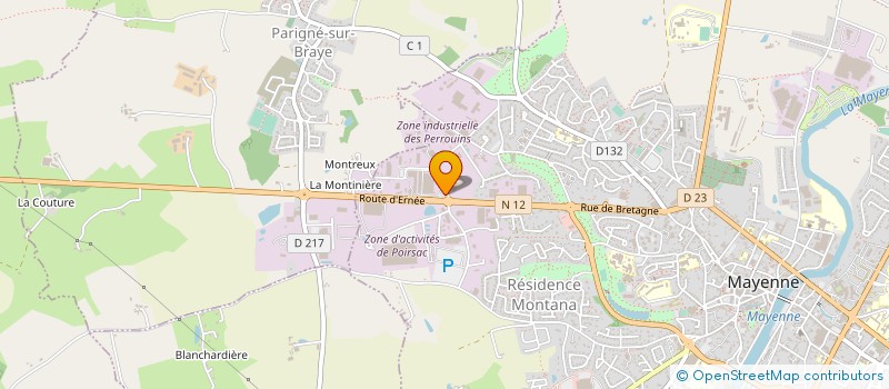 localisation de l'entreprise RAPIDO à MAYENNE
