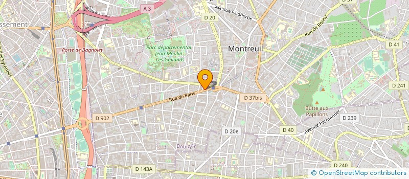localisation de l'entreprise RAPIDO à MONTREUIL