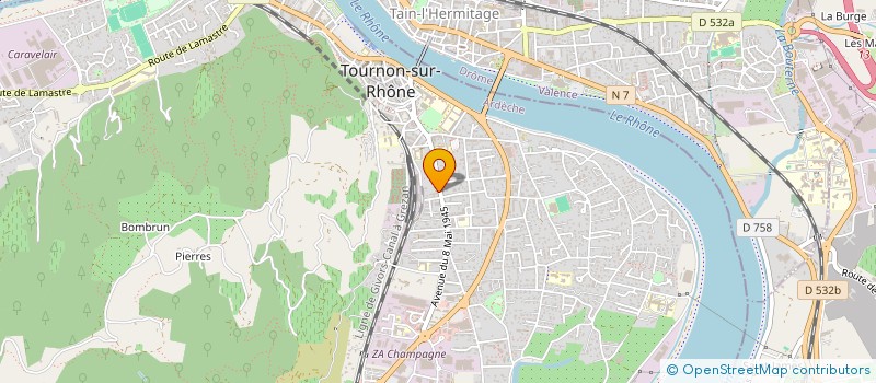 localisation de l'entreprise RAPIDO GLASS à TOURNON-SUR-RHONE