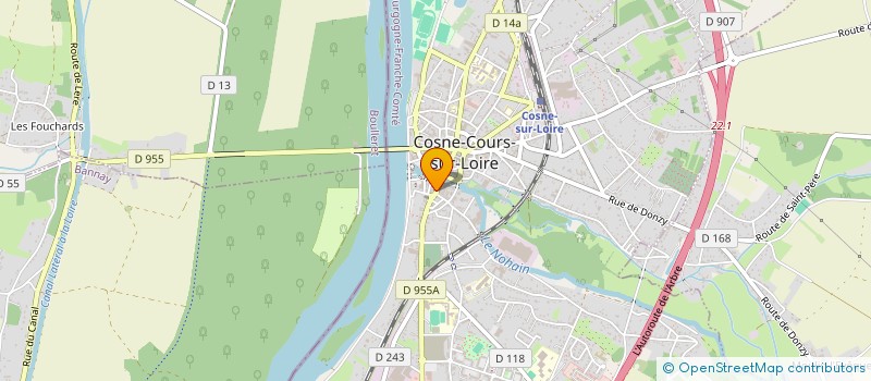 localisation de l'entreprise RAPIDO'S FOOD à COSNE-COURS-SUR-LOIRE