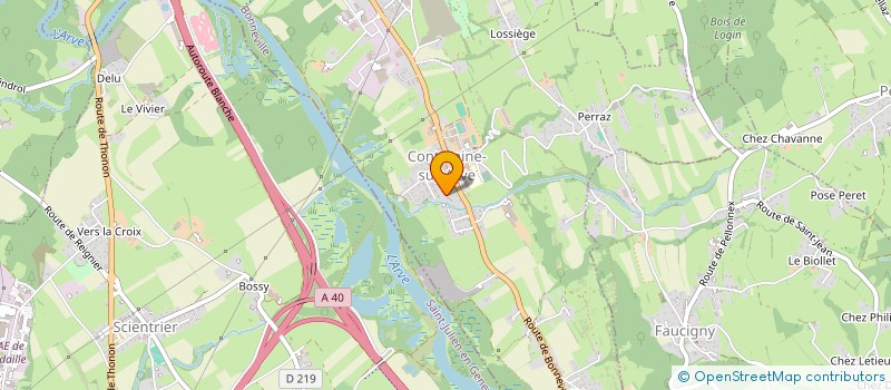 localisation de l'entreprise RAPIDO TRANSPORT 74  CONTAMINE-SUR-ARVE