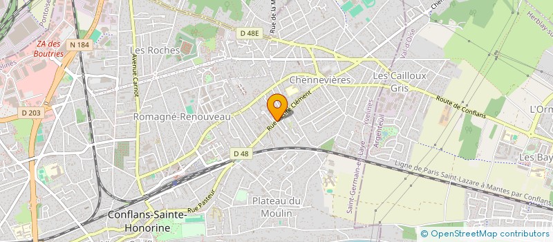 localisation de l'entreprise RAPIDOCOLIS à CONFLANS-SAINTE-HONORINE