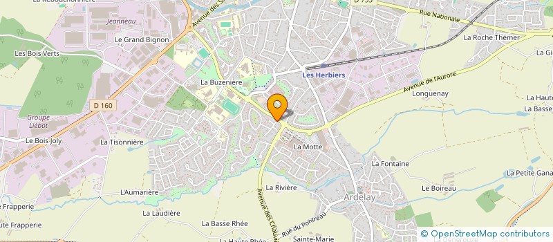 localisation de l'entreprise RAPIN à LES HERBIERS