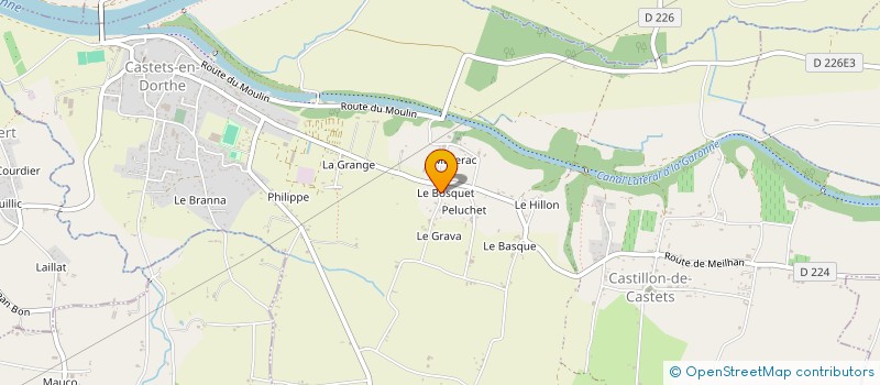 localisation de l'entreprise RAPIN MINEBOIS  CASTETS ET CASTILLON